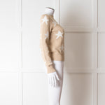 Max Mara Beige White Star Sweater