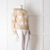 Max Mara Beige White Star Sweater