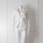 Vivienne Westwood Anglomania Cream Low Neck Shirt