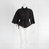 Deiji Studios Black Double Loop Cotton Shirt & Short Set