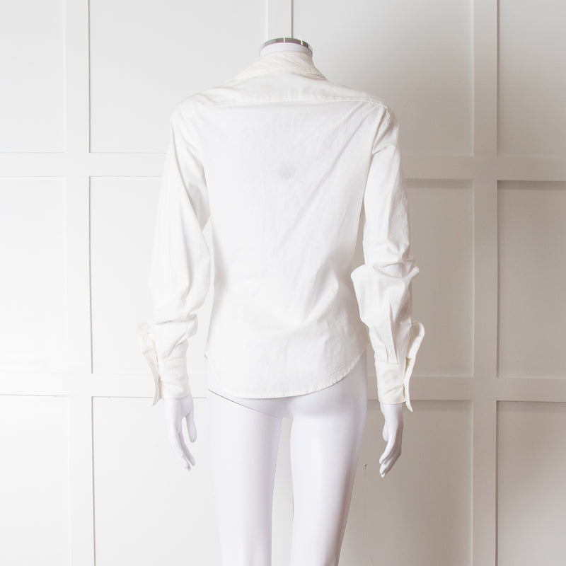Vivienne Westwood Anglomania Cream Low Neck Shirt