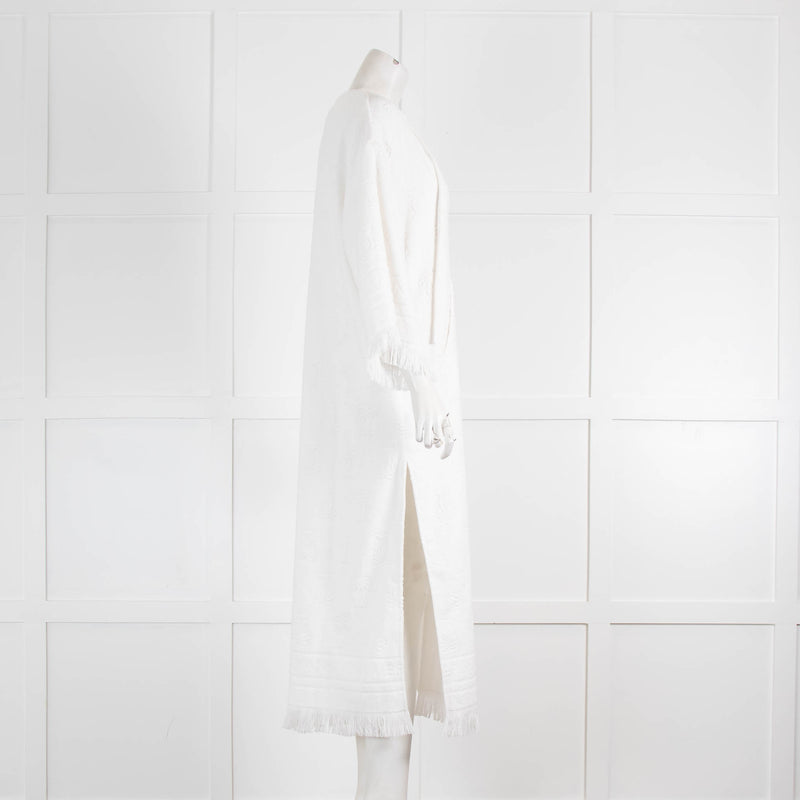 Zimmermann Ivory Alight Toweling Midi Dress