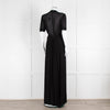 Isabel Marant Etoile Black Short Sleeve Sheer Maxi Dress