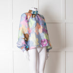 Stine Goya Lilac Multi Colour Floral Long Sleeve Blouse