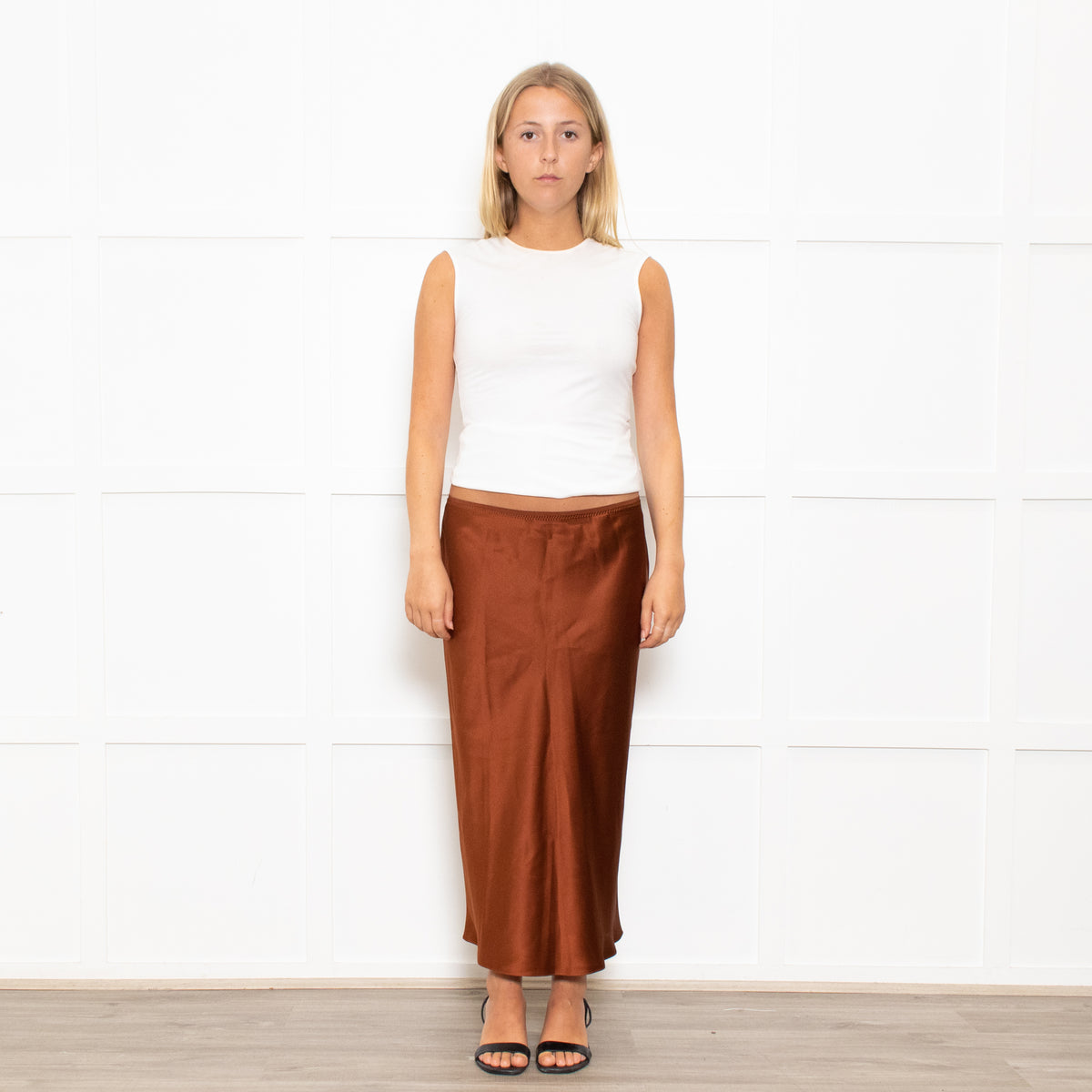 Joseph Bronze Slip Skirt