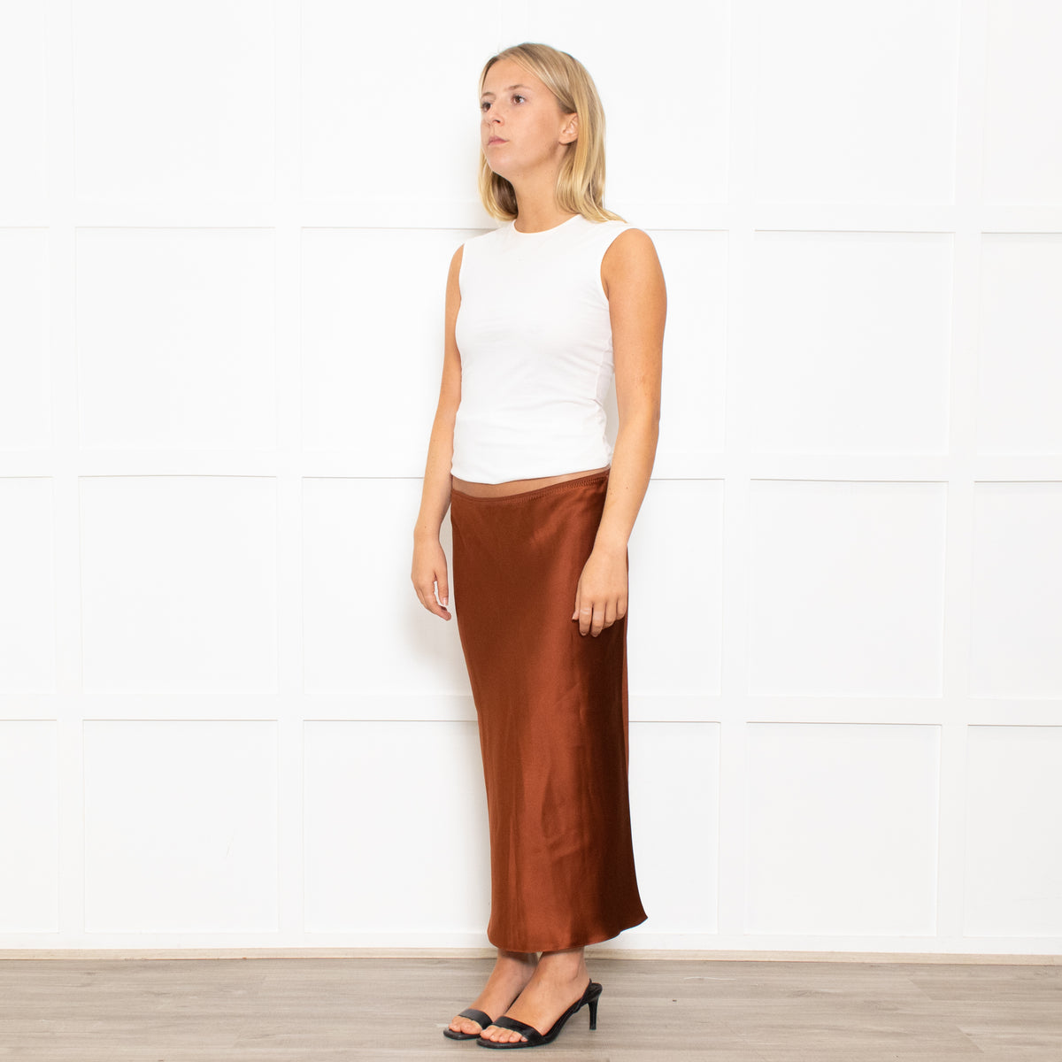 Joseph Bronze Slip Skirt