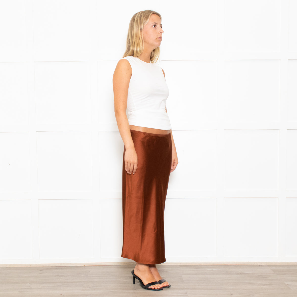 Joseph Bronze Slip Skirt
