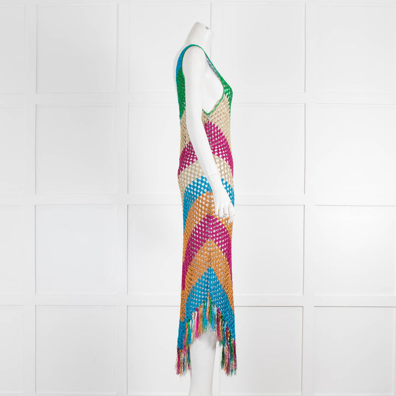 Dodo Bar Or Dmitri Lurex Multicoloured Dress