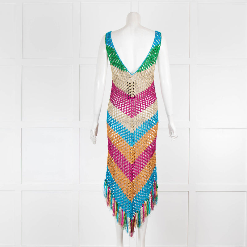 Dodo Bar Or Dmitri Lurex Multicoloured Dress