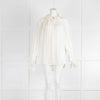 Victoria Beckham Cream Crepe De Chine Blouse