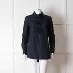 See By Chloe Navy Blue Flower Detail Cotton Top