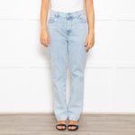 7 For All Mankind Pale Wash Stretch Jeans