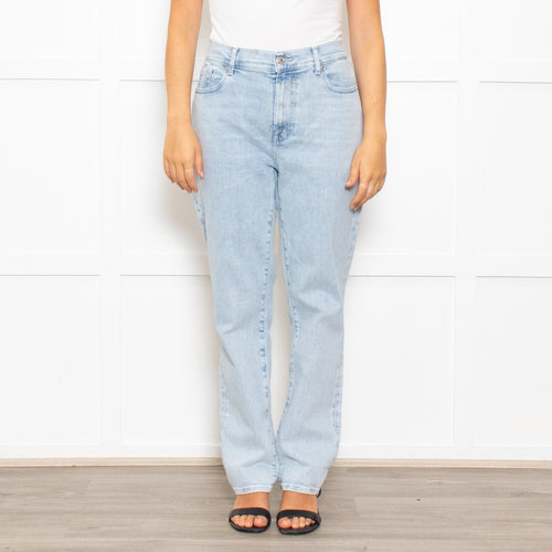 7 For All Mankind Pale Wash Stretch Jeans