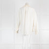 Victoria Beckham Cream Crepe De Chine Blouse