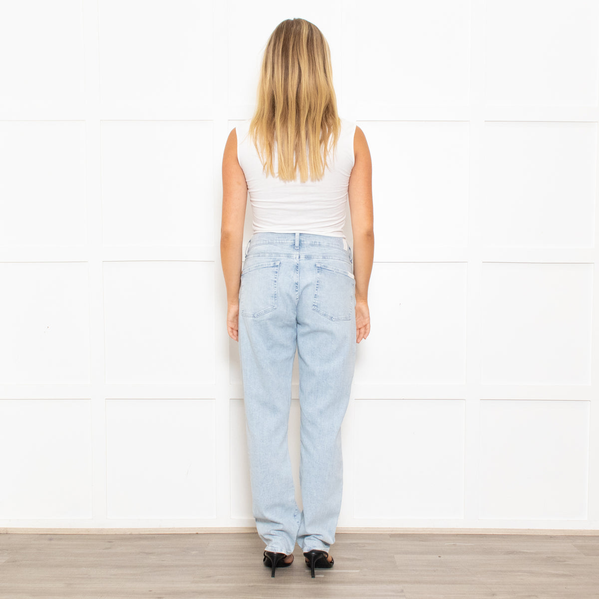 7 For All Mankind Pale Wash Stretch Jeans