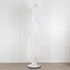 Zimmermann White Cotton Embroidered Low Back Sleeveless Dress