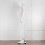 Zimmermann White Cotton Embroidered Low Back Sleeveless Dress