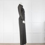 Marella Black And Cream Spot Jumpsuit