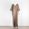 Raey Light Brown Long Day Dress