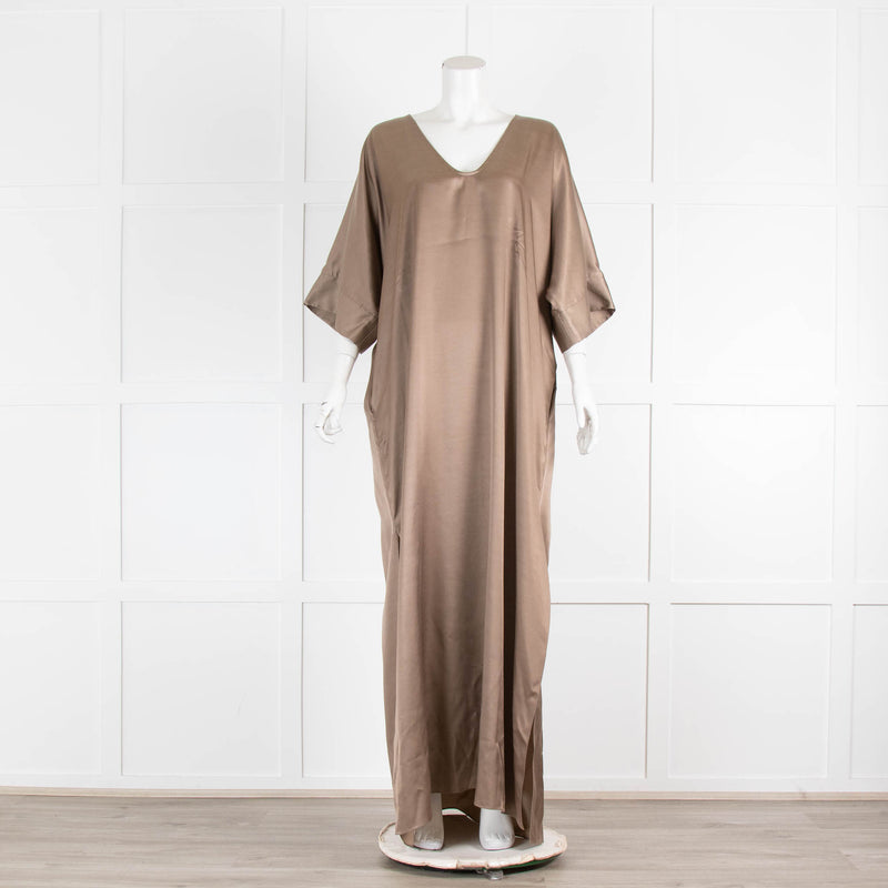 Raey Light Brown Long Day Dress