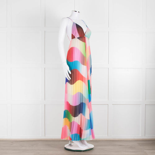 Essentiel Antwerp Multicolour Plisse Sleeveless Jumpsuit