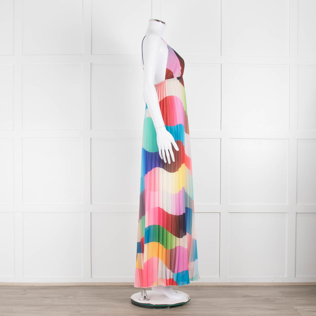 Essentiel Antwerp Multicolour Plisse Sleeveless Jumpsuit