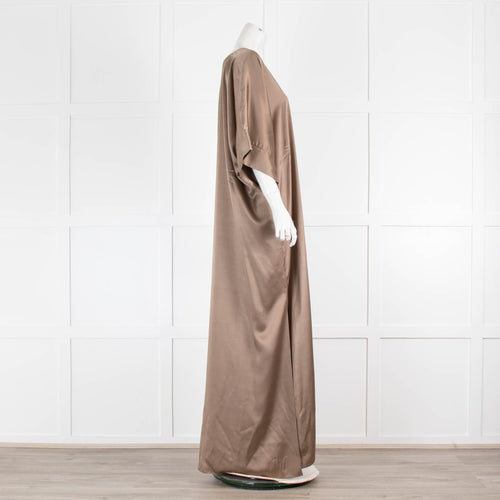 Raey Light Brown Long Day Dress