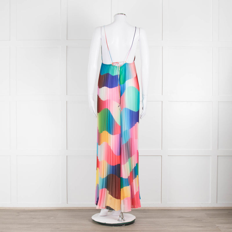 Essentiel Antwerp Multicolour Plisse Sleeveless Jumpsuit