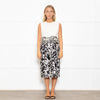 Max Mara Cream Black Floral Sleeveless Dress Plus Cropped Jacket