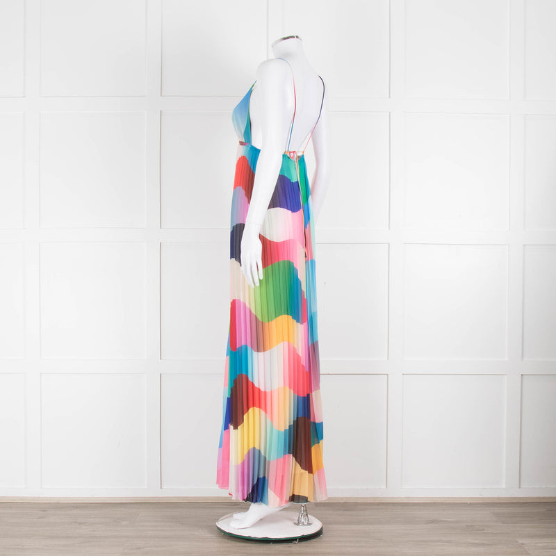 Essentiel Antwerp Multicolour Plisse Sleeveless Jumpsuit