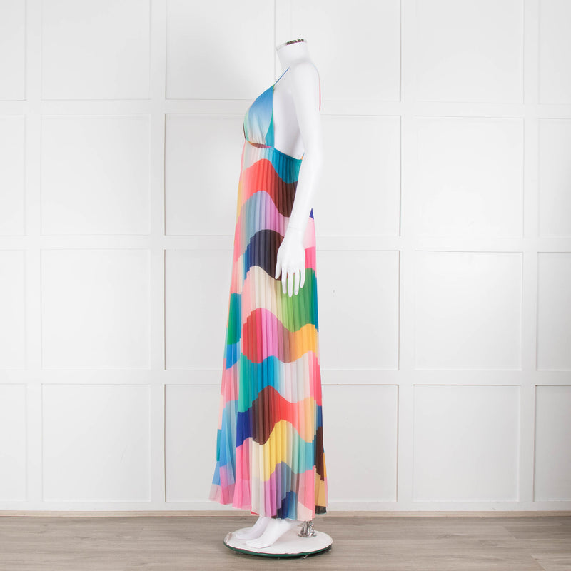 Essentiel Antwerp Multicolour Plisse Sleeveless Jumpsuit