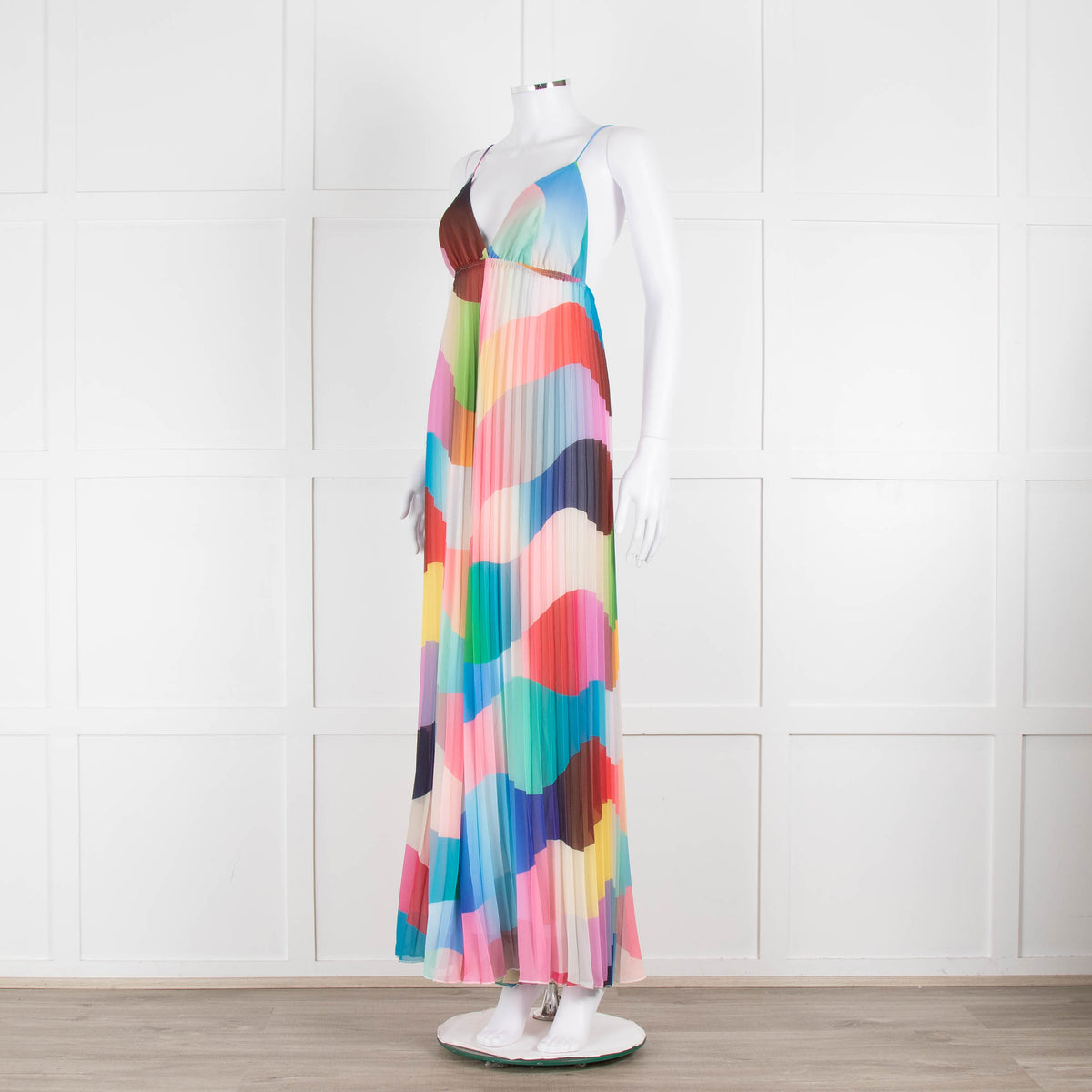 Essentiel Antwerp Multicolour Plisse Sleeveless Jumpsuit