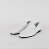 Toteme White Croc-Effect Leather Loafers