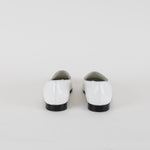 Toteme White Croc-Effect Leather Loafers