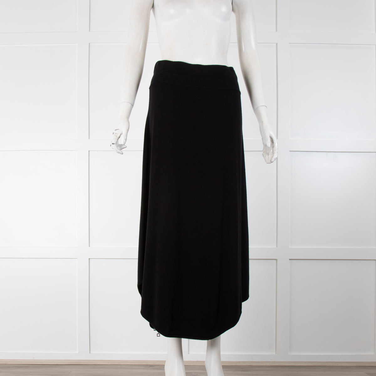 Sarah Pacini Black Zip Harem Skirt