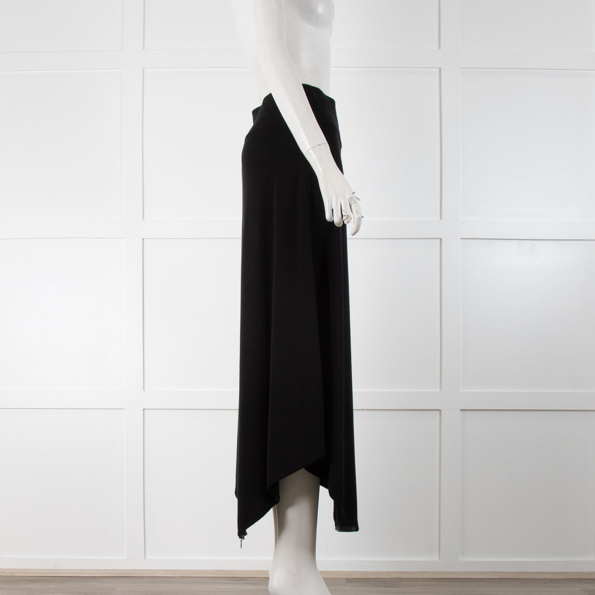 Sarah Pacini Black Zip Harem Skirt