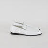 Toteme White Croc-Effect Leather Loafers