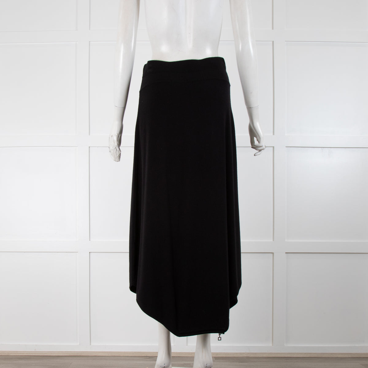 Sarah Pacini Black Zip Harem Skirt