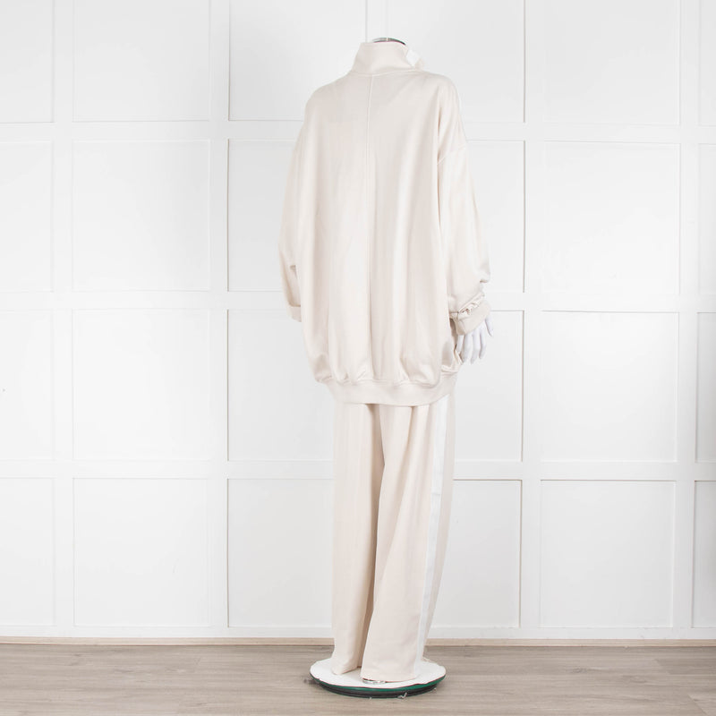 Isabel Marant Rajane Oversized Cream Tracksuit Jacket