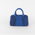 Roland Mouret Electric Blue Python Top Handle Bag