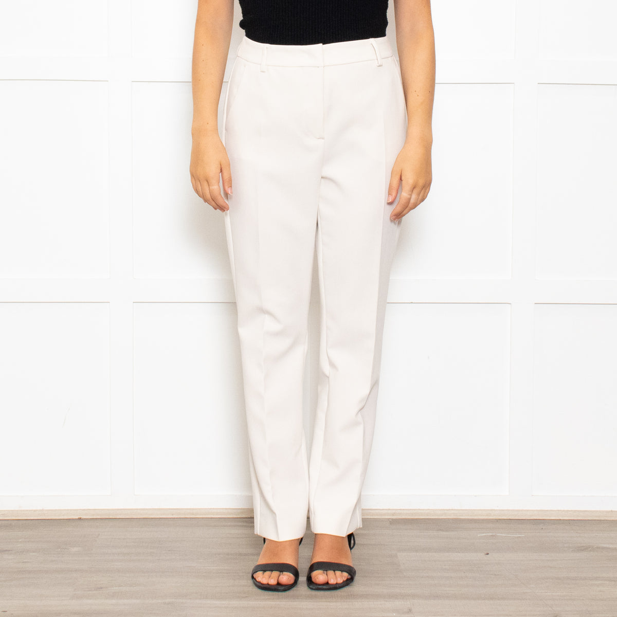 Weekend Max Mara Cream Slim Leg Trousers