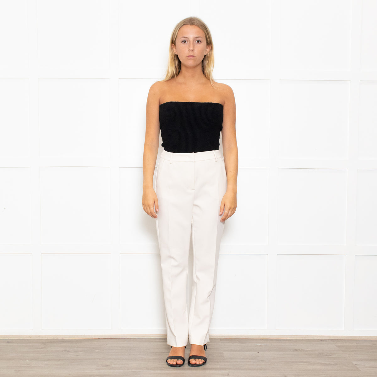 Weekend Max Mara Cream Slim Leg Trousers