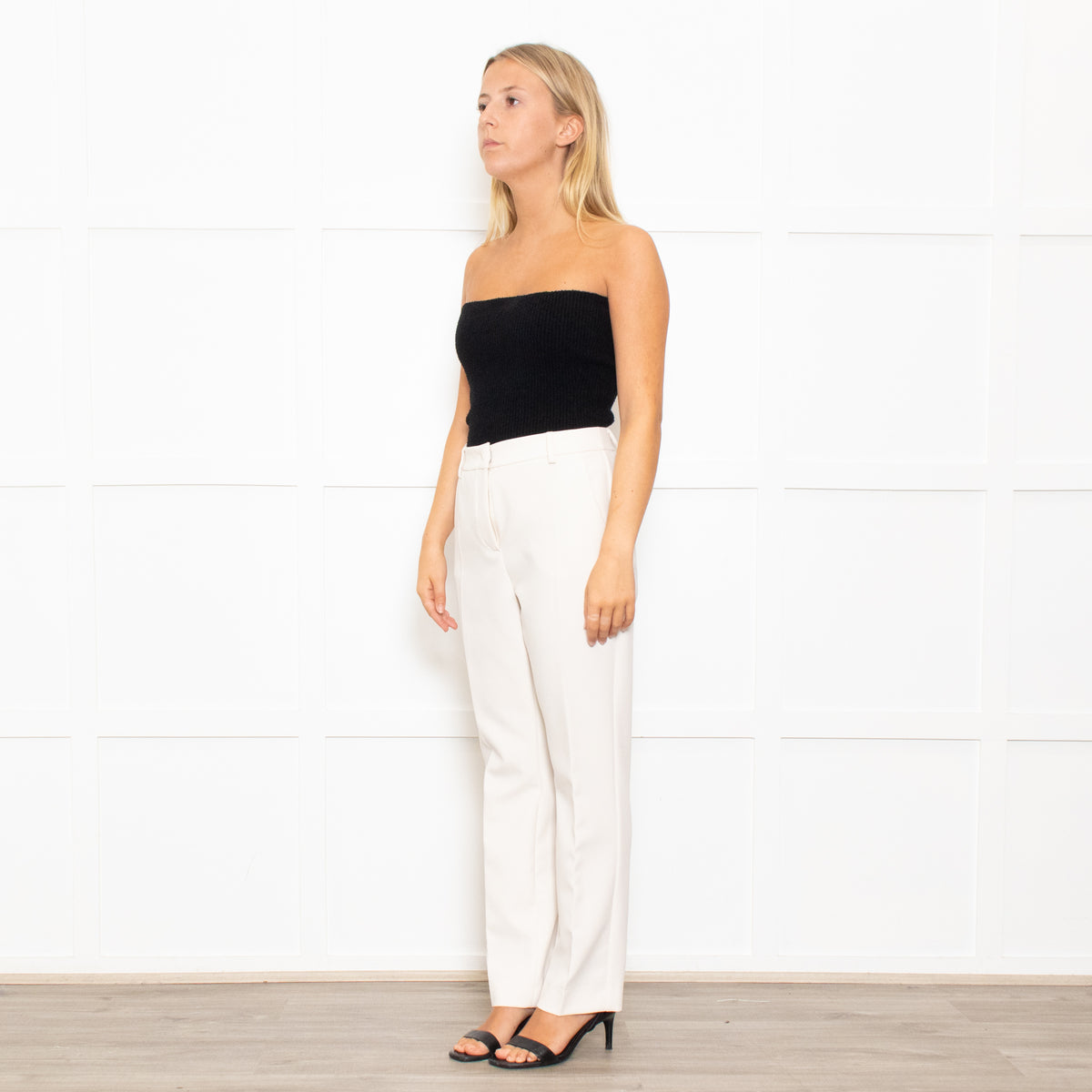 Weekend Max Mara Cream Slim Leg Trousers
