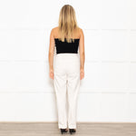 Weekend Max Mara Cream Slim Leg Trousers