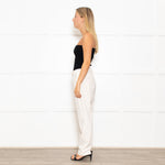Weekend Max Mara Cream Slim Leg Trousers