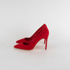 Manolo Blahnik Red Suede Classic Heeled Shoes