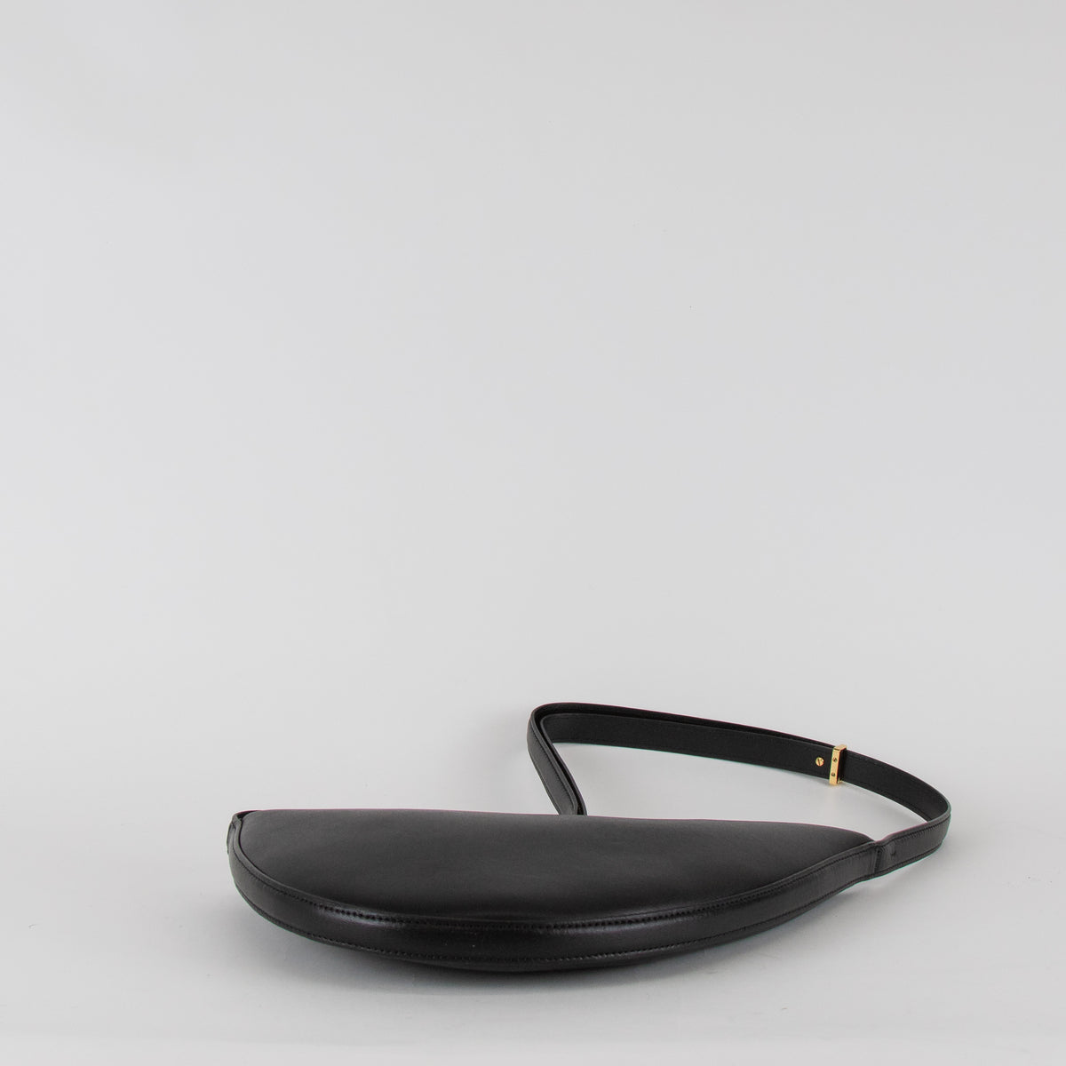 Toteme Black Leather Scooped Sling Bag