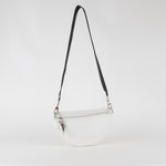 Longchamp White Leather Smile Crossbody Bag
