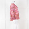 Boteh Lilac Red Cotton Peasant Top