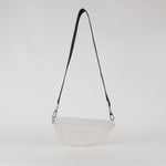 Longchamp White Leather Smile Crossbody Bag